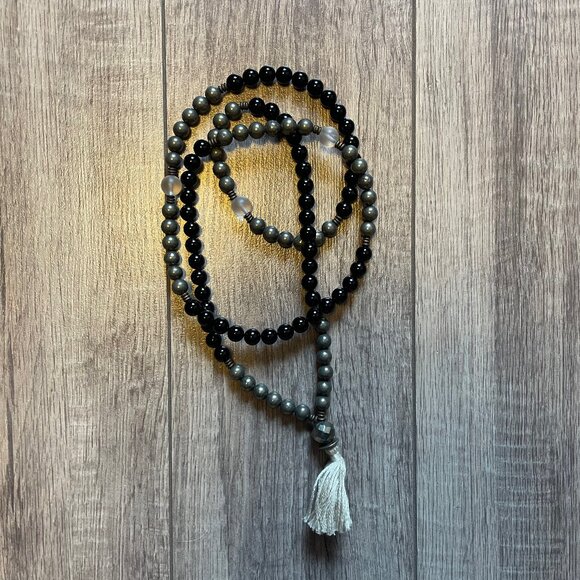 Silver & Sage Mala (Full size) - Picture 1 of 1